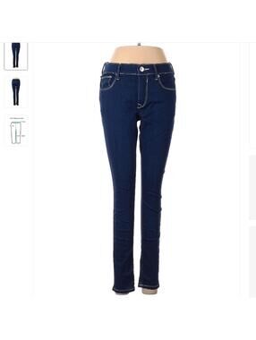 Express Blue Jeans with Contrast Stitching - Sz 6